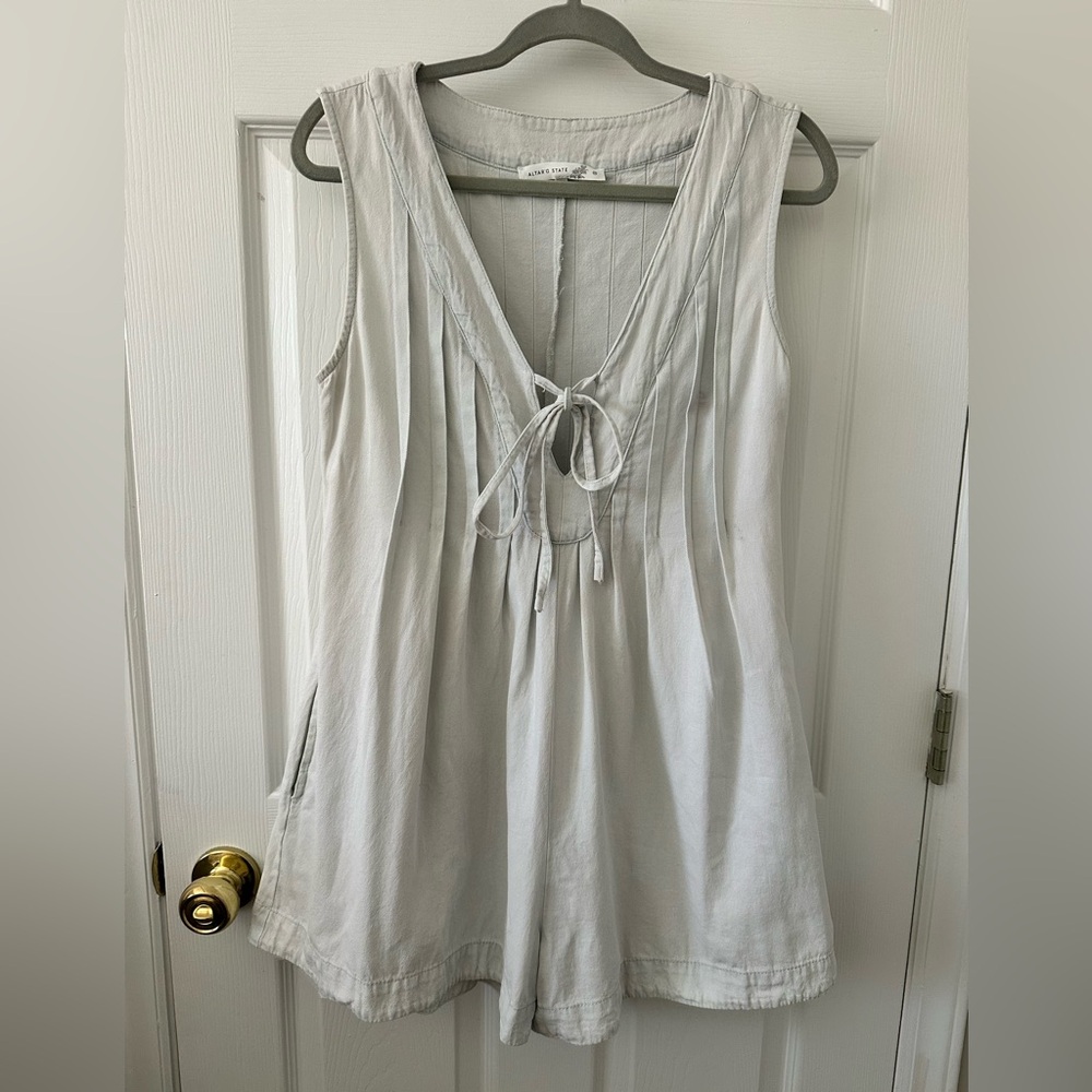 Altar'd State Light Denim Romper - Picture 3 of 6